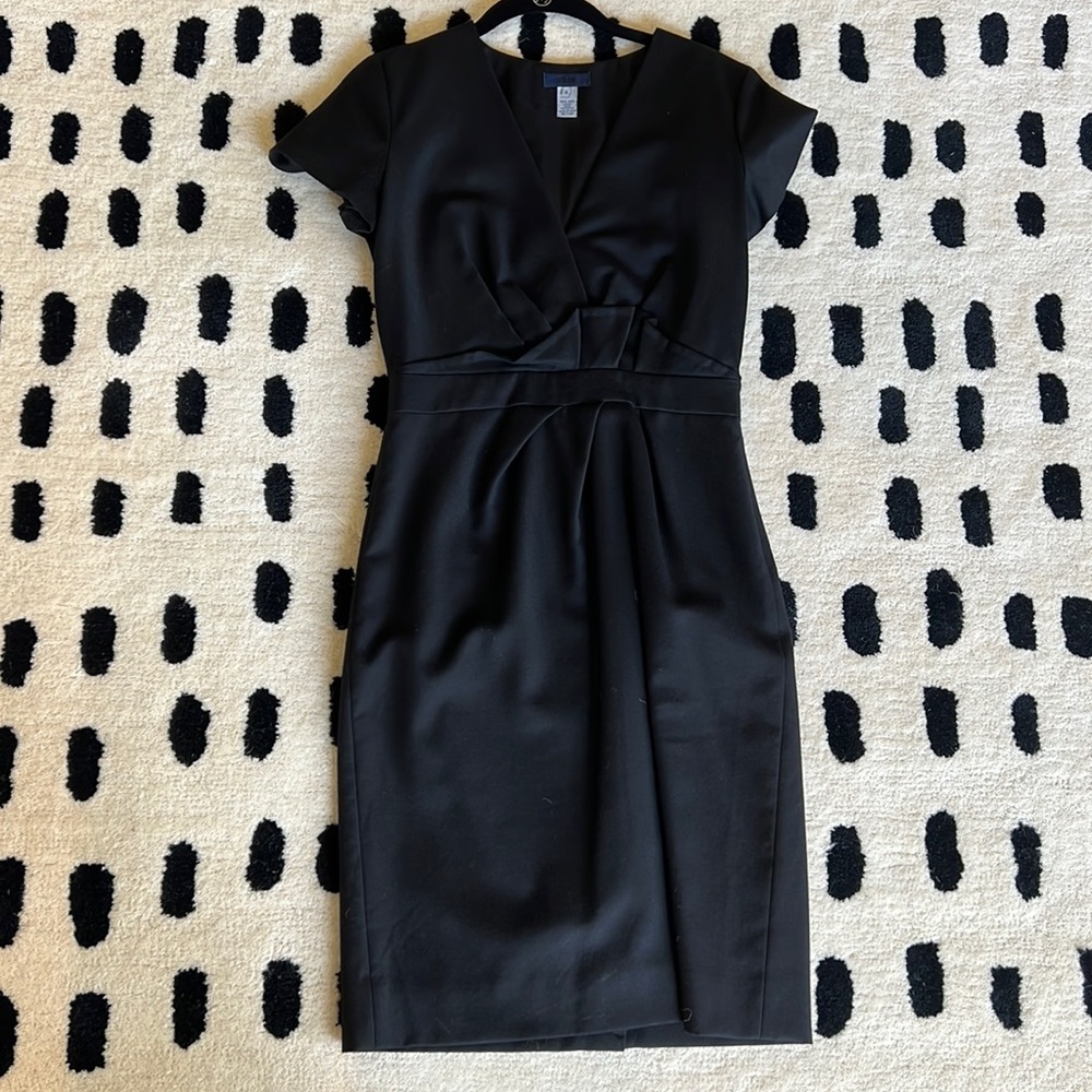 Like New JCrew Black dress - Size 0 - 100% Wool